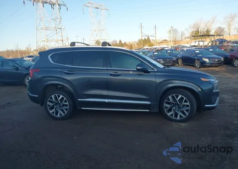 2021 Hyundai Santa Fe Calligraphy z USA, uszkodzony, nr VIN 5NMS5DAL3MH360167